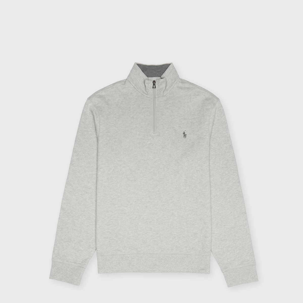 Buy Polo Ralph Lauren Luxury Jersey Quarter Zip Pullover in grijs