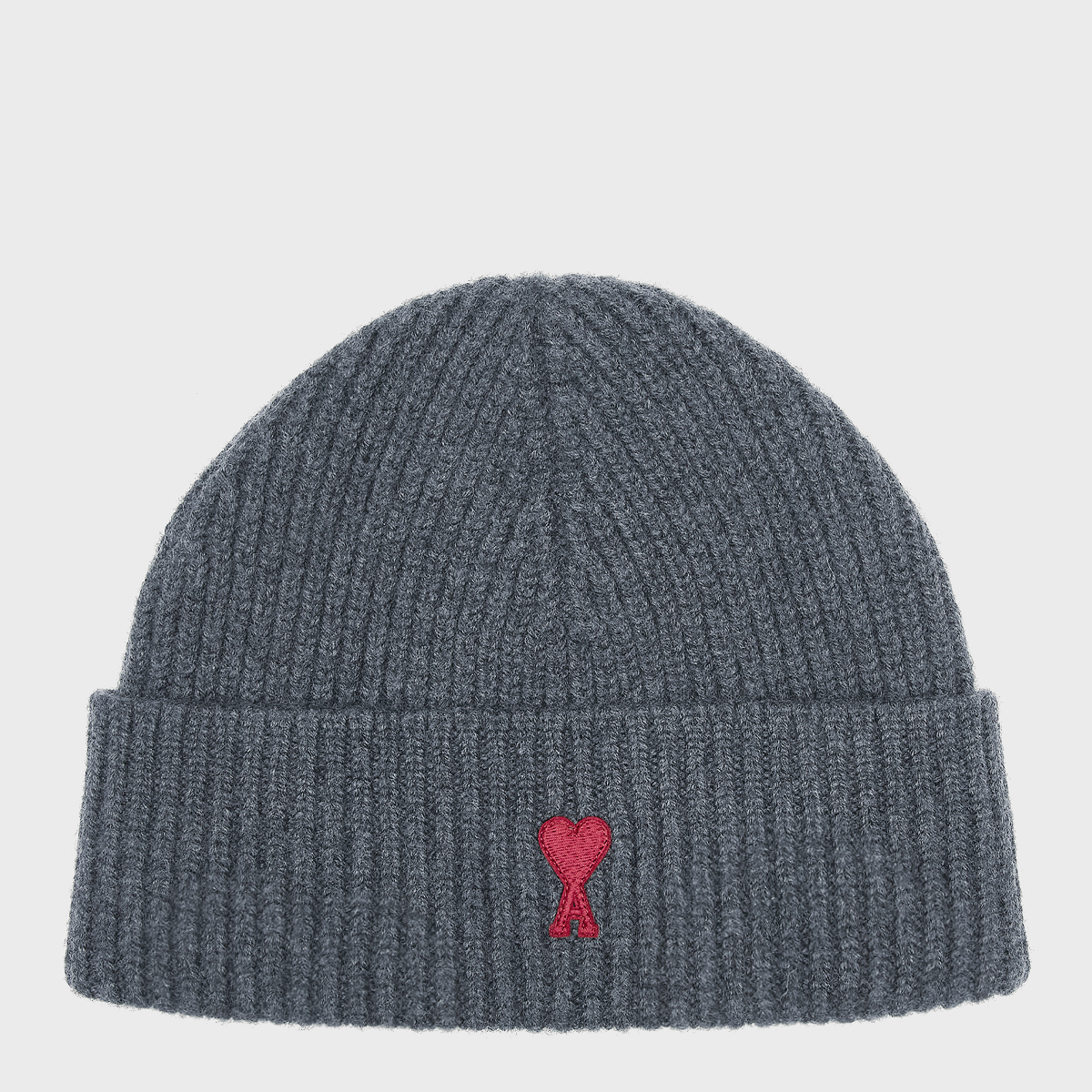 バイイー Buy AMI PARIS Beanie Red Ami De Coeur Logo in grey | BFUHA116.018