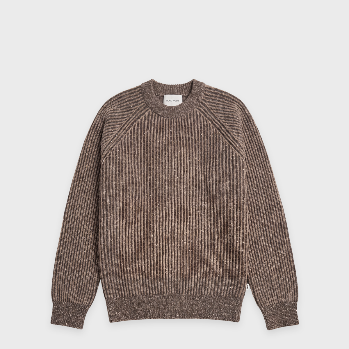 IN  Buy Wood Wood Sylvester Crewneck Knitted Sweater in brown | | solebox