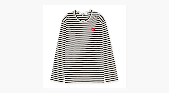 Buy Comme des Garcons Play Play Red Heart Striped Long
