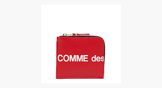 Buy Comme des Garcons Wallet Huge Logo in red | SA3100HL-2 | solebox