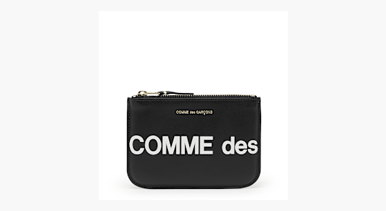 Comme Des Garcons Wallet SA6400802OFFWHITE 関税送料込 Buy Comme des Garcons Wallet Huge Logo in black | SA8100HL-1
