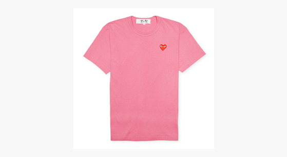 Buy Comme des Garcons Play Play Red Heart T-Shirt pink Play Red