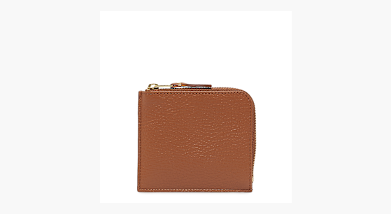 Buy Comme des Garcons Wallet Textured Leather Wallet in brown