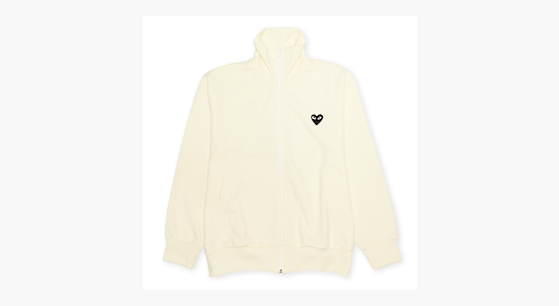 Buy Comme des Garcons Play Play Sweatshirt Big Heart in beige