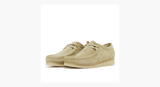 [箱つき]clarks Wallabee 定番ベージュ Clarks〉Wallabee / Beige Leather (Womens)｜UP NORTH ONLINE STORE