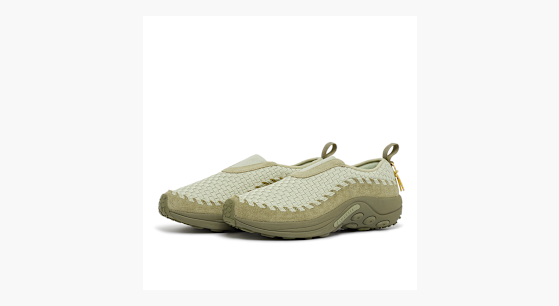 Merrell 1TRL Jungle Moc EVO Woven SE スリッポン Drab 緑系 Men's Jungle Moc EVO Woven SE Casual Slip Ons | Merrell