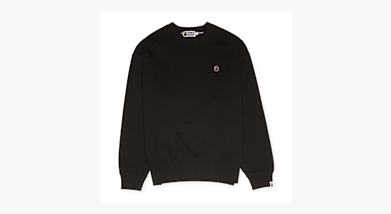 早い者勝ち A BATHNG APE ONE POINT CREWNECK SWEATSHIRT ONE POINT RELAXED FIT CREWNECK SWEATSHIRT MENS – us.bape.com