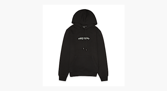 Buy Daily Paper Unified Type Hoodie in black | 2411116-BLK