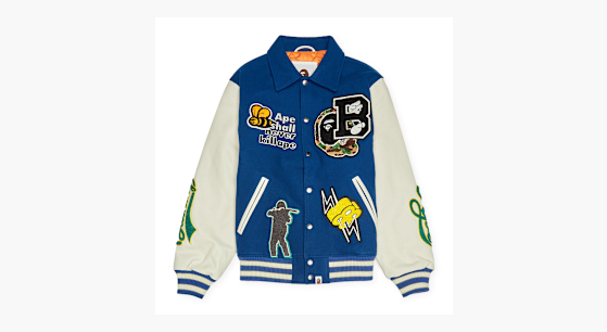 ジャケット・アウター ADERERROR varsity jacket blue ADERERROR
