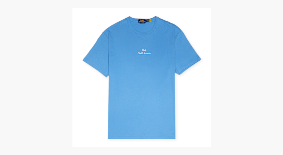 【関税&送料込】Polo Ralph Lauren T-shirts and Polos Blue Buy Polo Ralph Lauren T-Shirt aus Baumwolle in blue