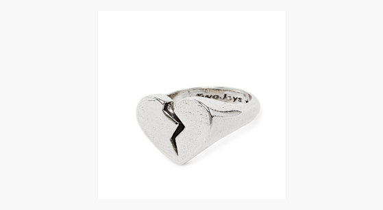 Buy TwoJeys Broken Heart Ring in silver BRHR001 at solebox