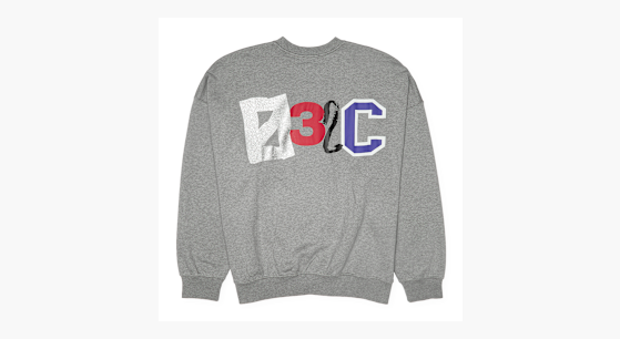 Buy 032c Multi-Media Bubble Crewneck in grey | SS24-C-2022