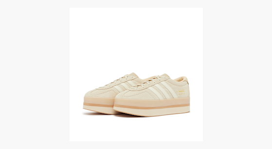 adidas gazelle silver green womens adidas Gazelle Indoor Lux Magic Beige, UK 13 main image 1