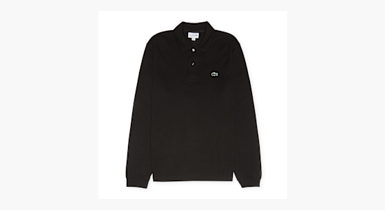 Kaufe Lacoste Poloshirt Longsleeve in schwarz | L1312_031 | solebox