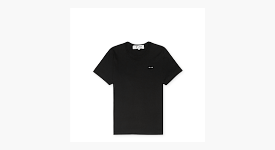 Buy Comme des Garcons Play Black Heart T-Shirt in black | AX-T064