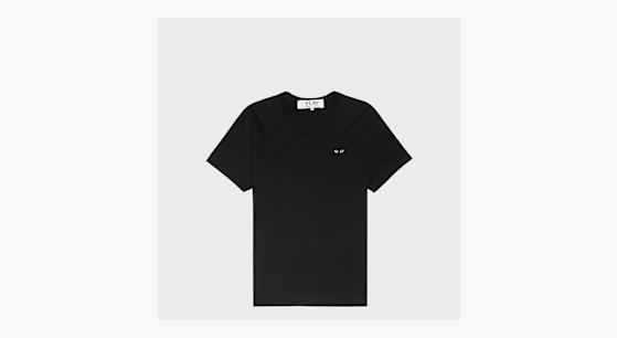 PLAY COMME des GARÇONS 黒 Tシャツ L PLAY COMME des GARCONS プレイ コム デ ギャルソン Tシャツ 逆ハート