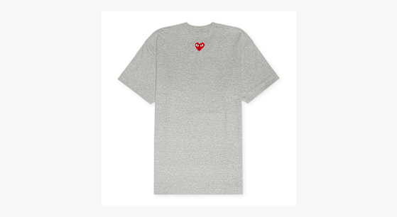 ★KIMHEKIM★ Heart Charm Slim Fit T-Shirt Kimhekim Heart T-shirt in Black - Shop KIMHEKIM at societyA