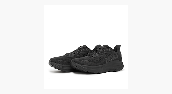 HOKA CLIFTON 10 ブラック Men's HOKA Clifton 10 Running Shoe – All Black | Plaza Shoe
