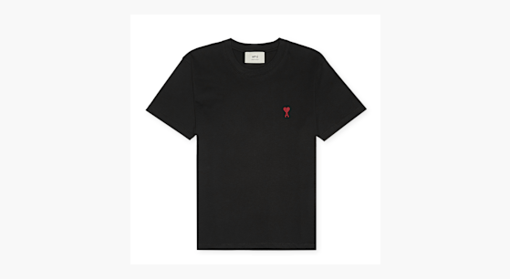 Buy AMI PARIS T-Shirt Classic Red in black | BFUTS035.724