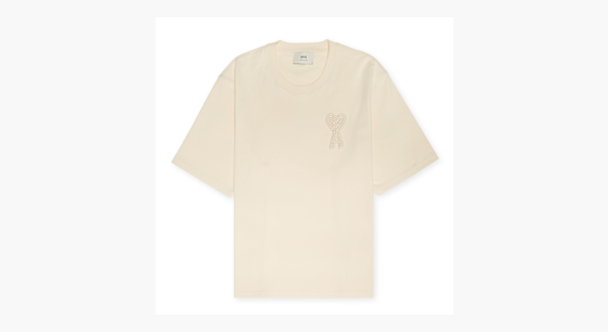 Buy AMI PARIS T-Shirt in beige | HTS055.726 at MBCY
