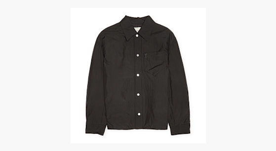 Buy AMI PARIS Padded Ami De Coeur Overshirt in black | HJK248