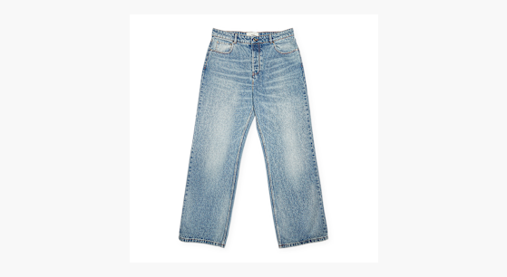 AMI｜JEANS (FSO111 DE0046 480) USED BLUE Large Fit Jeans | AMI PARIS