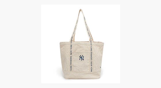 トートバッグ [ MLB ] BASIC CANVAS TOTE BAG MLB Korea] Basic Big Logo Canvas Small Tote Bag - New York
