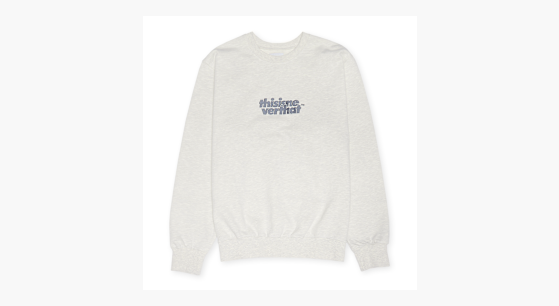 Buy thisisneverthat OL-Logo Crewneck in beige | TN251TSWCW01