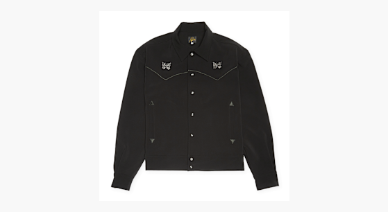 Buy Needles Piping Cowboy Jacket in black | QV217-C at MBCY