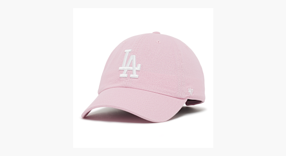 47 Brand Los Angeles Dodgers Clean Up Icon Adjustable Hat - White Confetti
