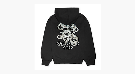 Buy Carhartt WIP Charm Link Hoodie in black | I034423.0M406