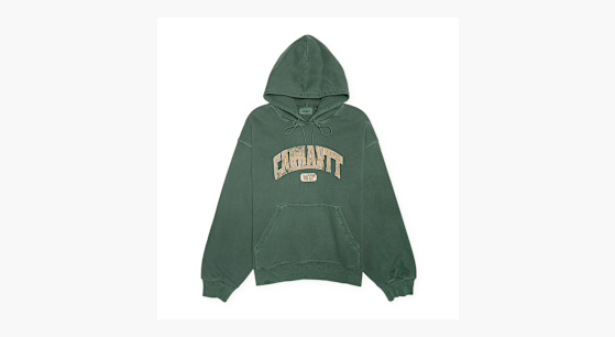 Buy Carhartt WIP Hooded Library Sweatshirt in green