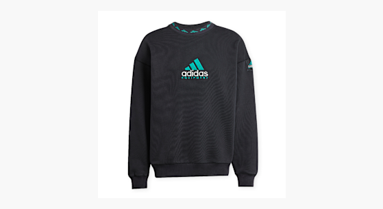 Buy adidas Originals EQT Washed Crew equipment green in