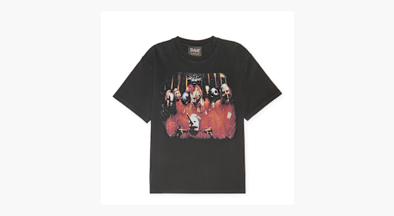 PLEASURES x Slipknot コラボ SELF-TITLED グラフィック Tシャツ Pleasures x Slipknot Self Titled Heavyweight Tee | Black