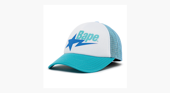 BAPE STA MESH CAP BLUE ベイプ Buy A Bathing Ape Bape Sta Mesh Cap in blue | 001CPL301006MBLU at