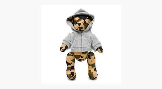 Buy A Bathing Ape 1st Camo Bear Plush Doll in beige