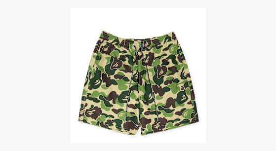 Buy A Bathing Ape ABC Camo One Point Relaxed Fit Water Shorts in
