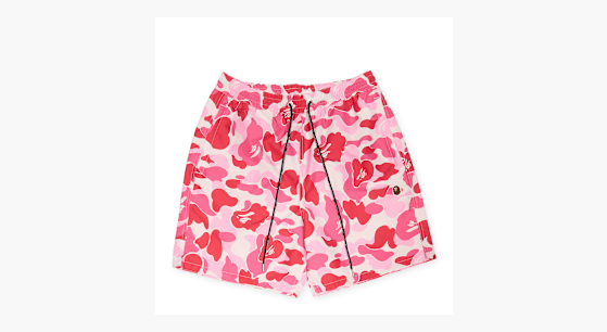 Buy A Bathing Ape ABC Camo One Point Relaxed Fit Water Shorts in