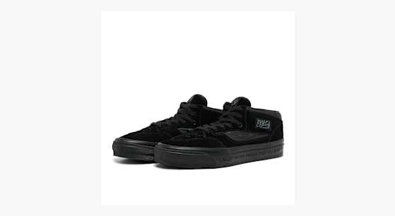 国内配送 VANS HALF CAB BLACK Half Cab Web Dark Grey/Black - RUKUS