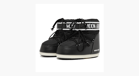 ちらん　他の方は購入不可　Moon Boot adidas x Moon Boot Moonboost Low Black Sneakers | Moon Boot®