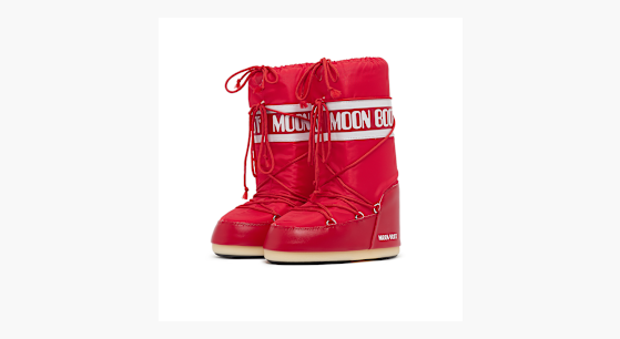 Buy Moon Boot Wmns Icon Nylon in red | 80D1400440-D001 | solebox