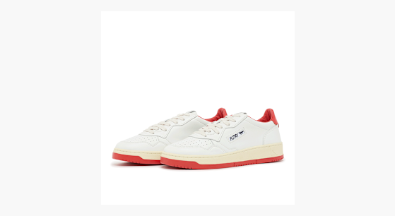 Buy Autry x Maison Kitsune Medalist Low in weiß | AULMMK02