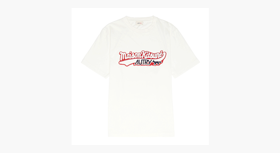 Buy Autry x Maison Kitsune T-Shirt in white | TSPXMK2W | solebox