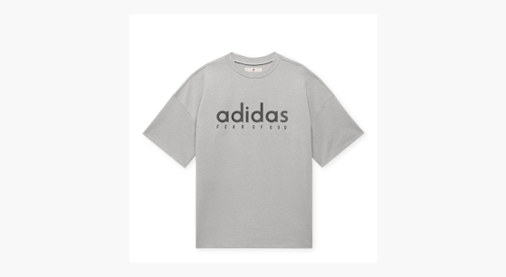 Buy adidas Originals x Fear of God Athletics Quickdry Tee in grey