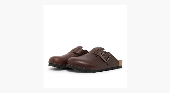 Buy Birkenstock Boston WB LE Vintage Wood in brown | 1030703 at MBCY
