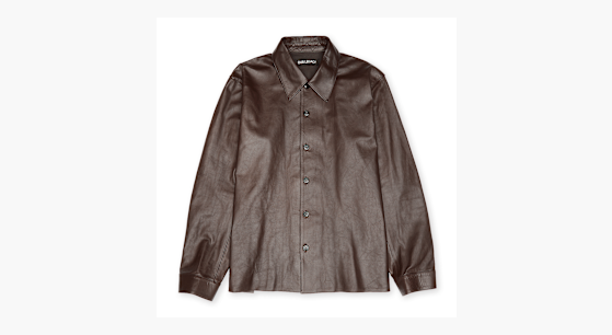 Buy Our Legacy Welding Shirt Fluid Calfskin in brown | M4259WU