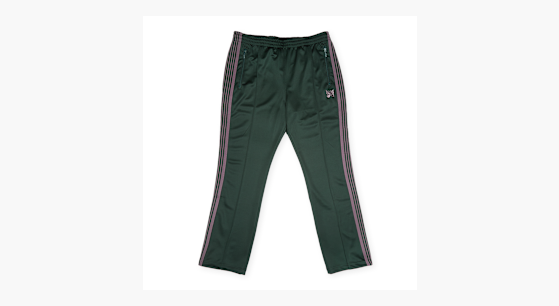 Buy Needles Narrow Track Pant in green | RW317-GREEN at MBCY