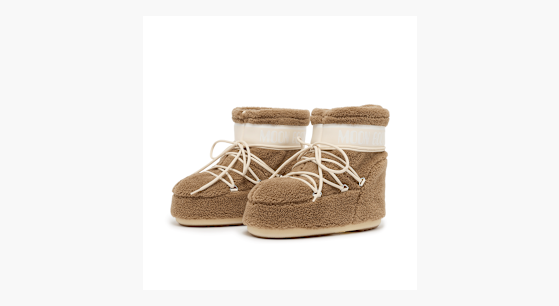 Buy Moon Boot Wmns Icon Low Fleece in camel | 80D1409700-M047