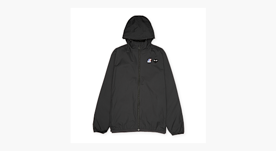 洋楽 B.L.A.C.K. How Not To Get Jacc'd Buy Comme des Garcons Play K-Way Full Zip Jacket Black Emblem in